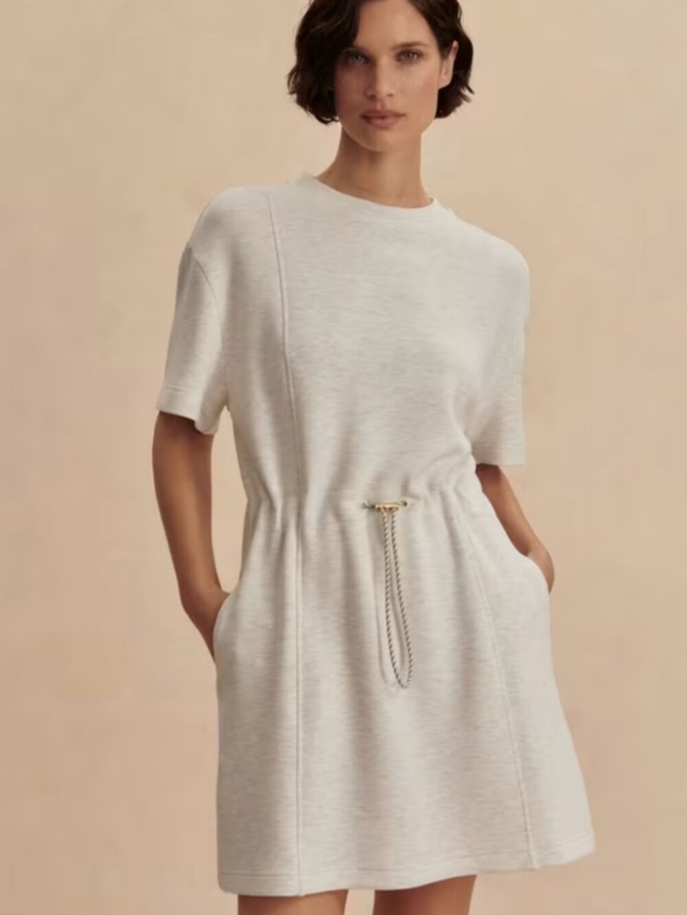 Varley DoubleSoft Maple Dress 2.0 Ivory Marl XS